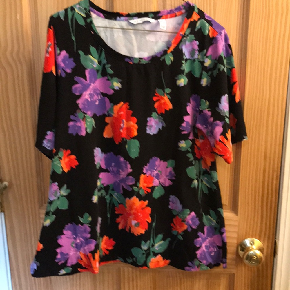 Isaac Mizrahi floral top